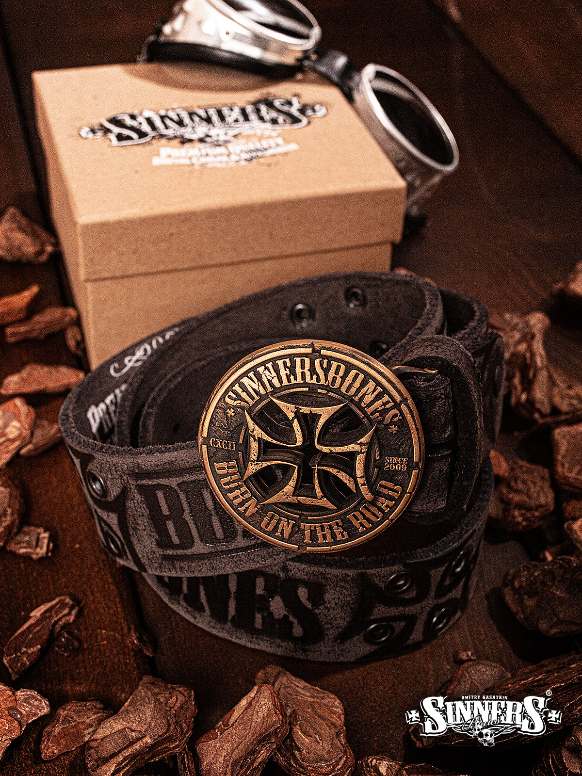 Leather Belt with Buckle