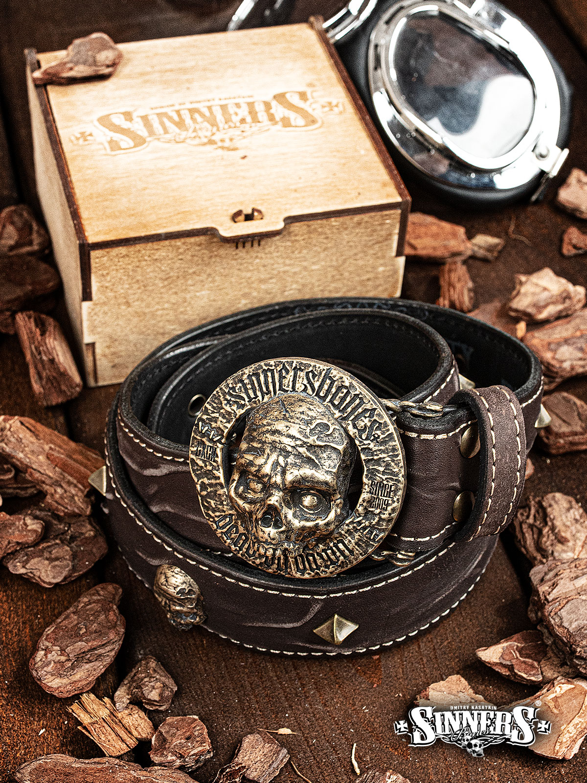 Leather Belt with buckle