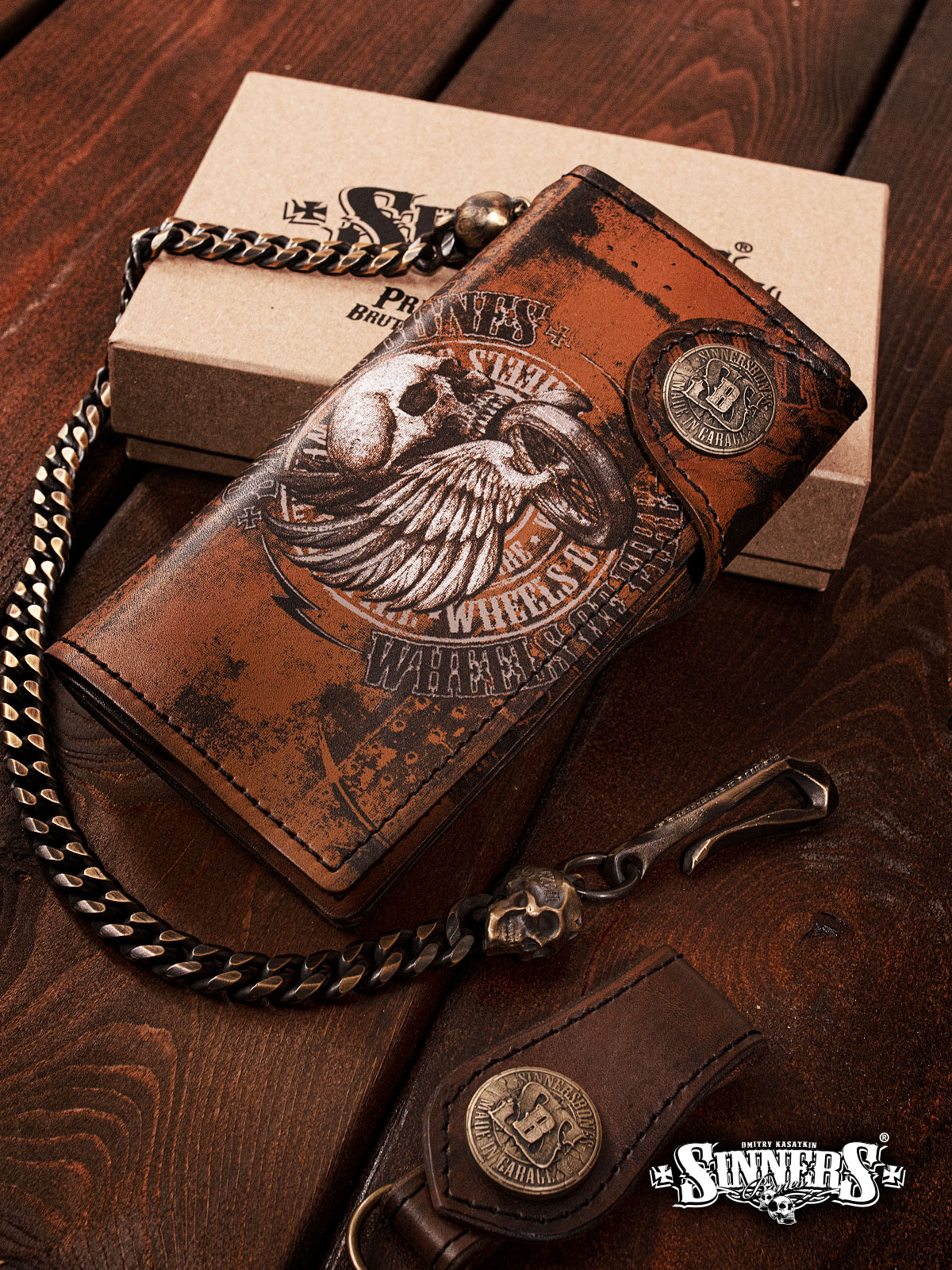 Biker Leather Wallet