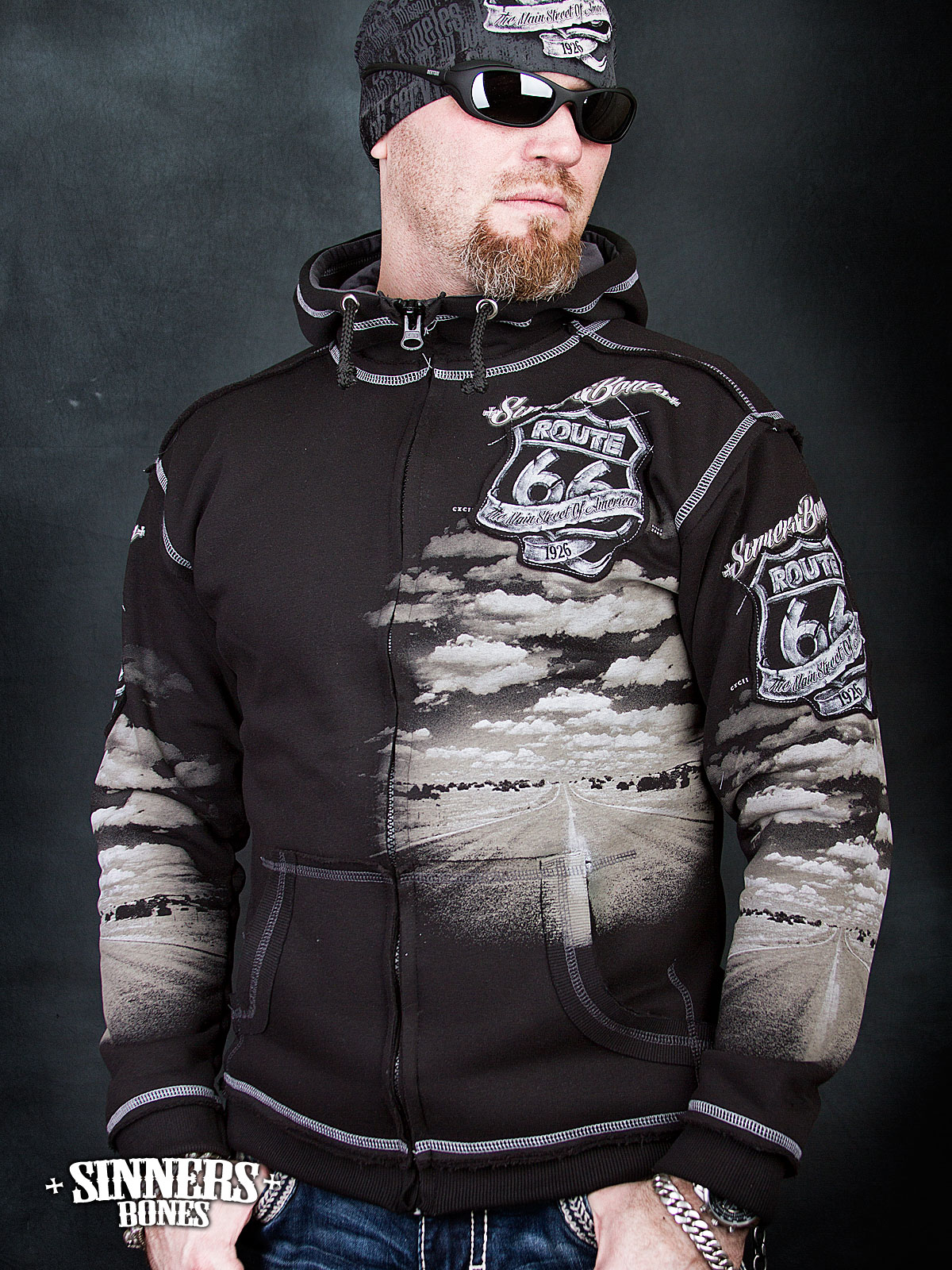 Man’s Hoodie "ROUTE 66"