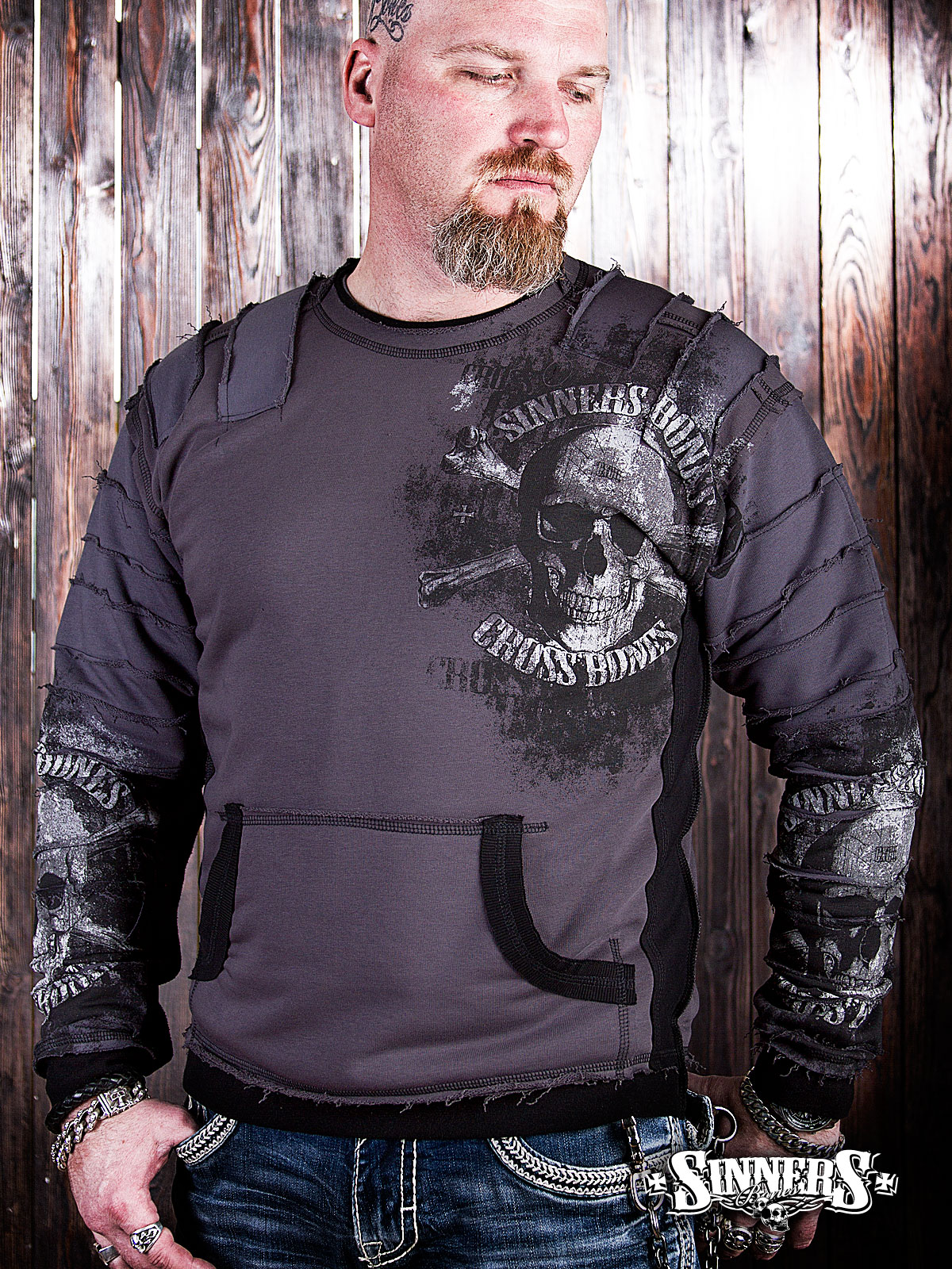 Man's Sweatshirt "CROSS BONES"
