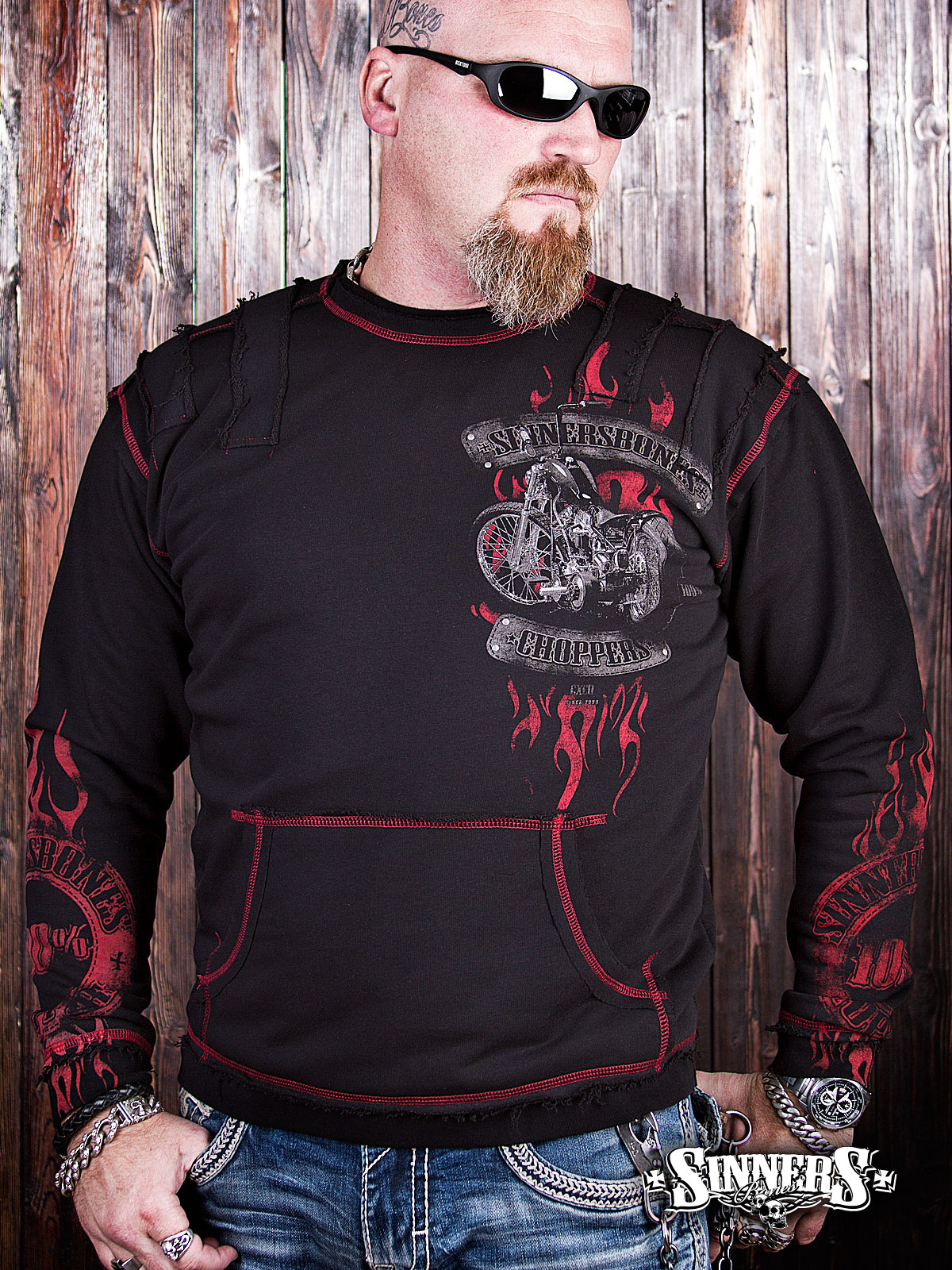 Man's Sweatshirt "100% CHOPPERS"