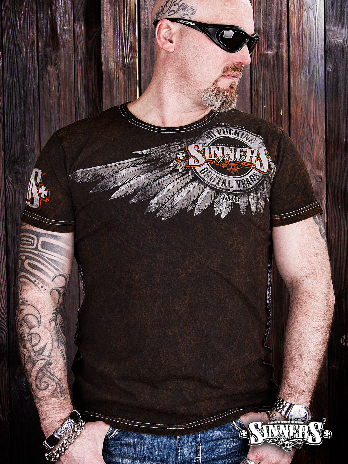 Man's T-Shirt SINNER's BONES