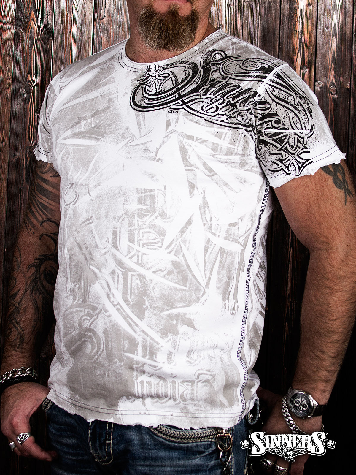 Man's T-Shirt "SINNER's BONES"
