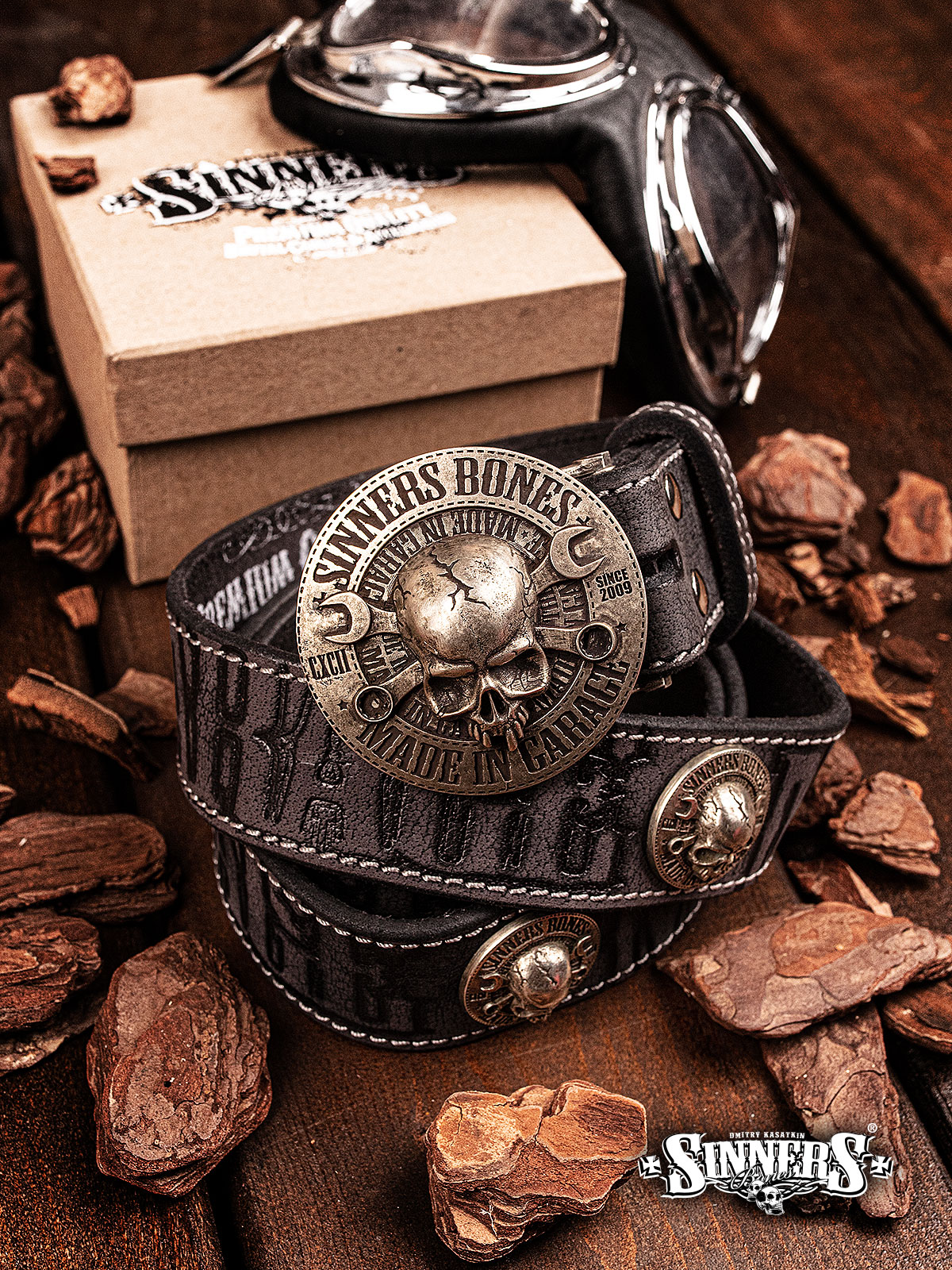 Leather Belt with buckle