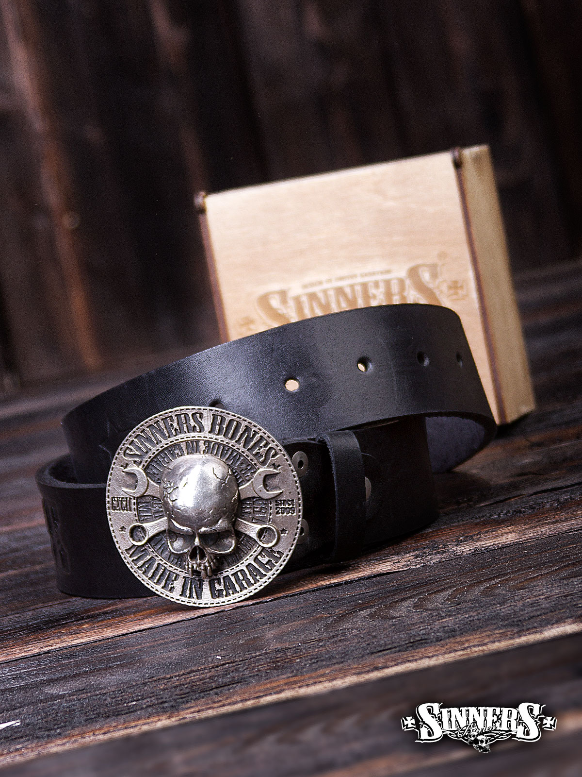 Belt with Buckle "MADE IN GARAGE"