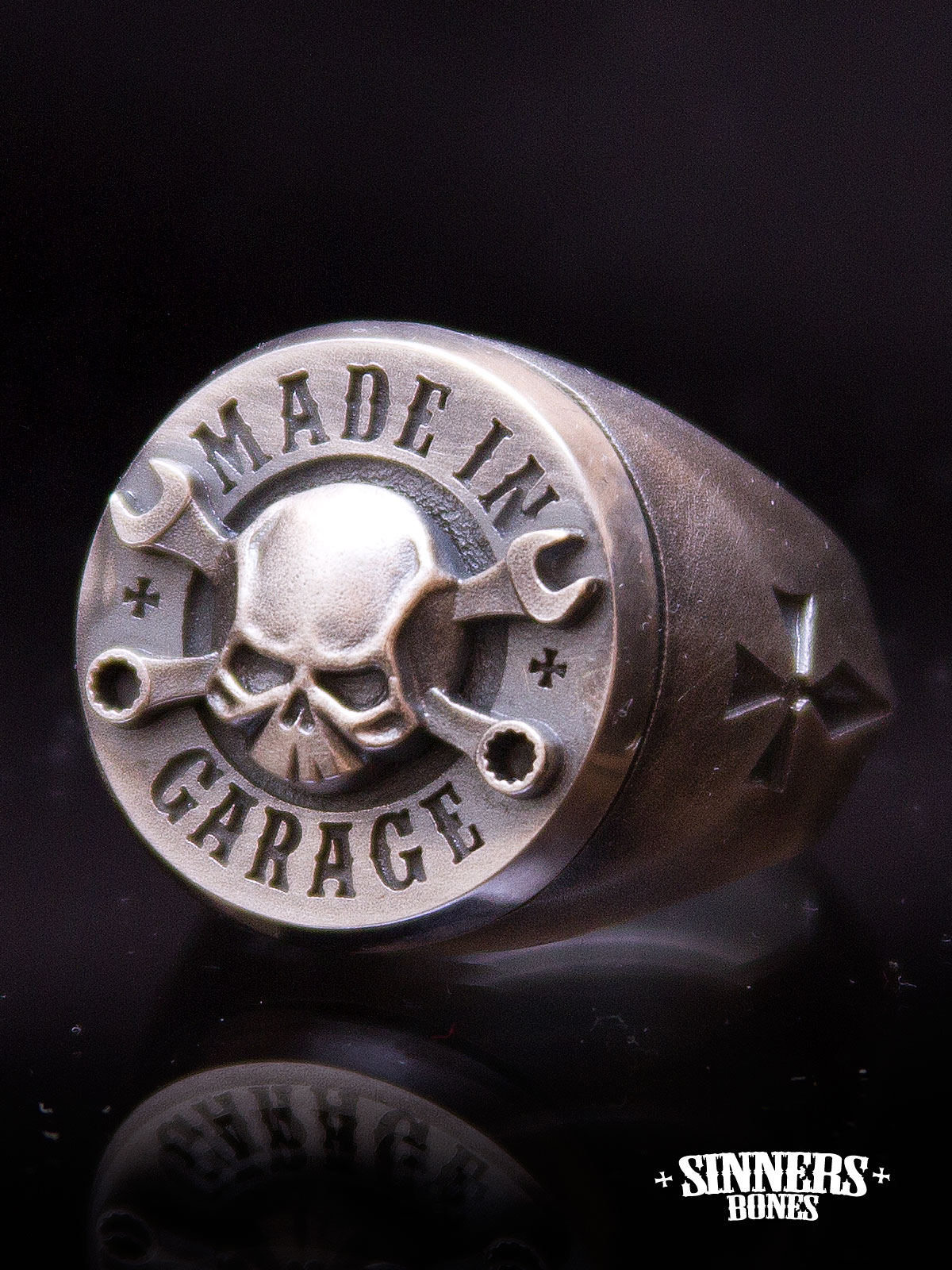 Silver Ring "MADE in GARAGE"