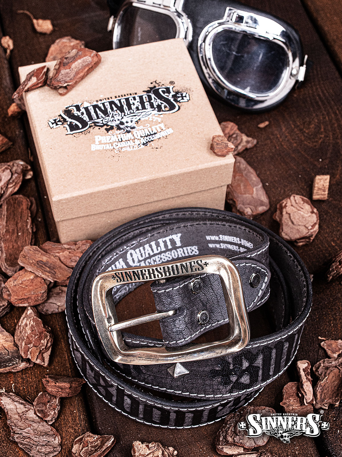 Leather Belt with buckle