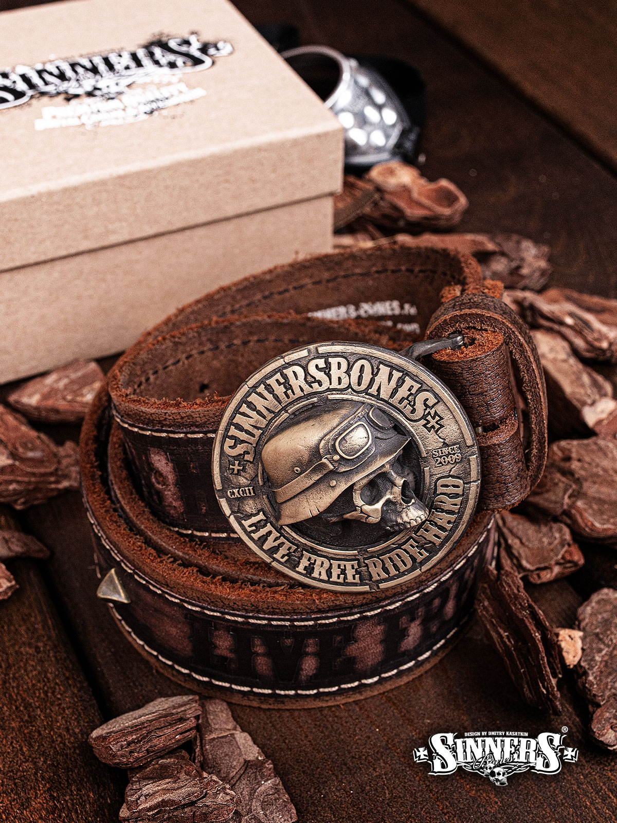 Leather Belt with buckle
