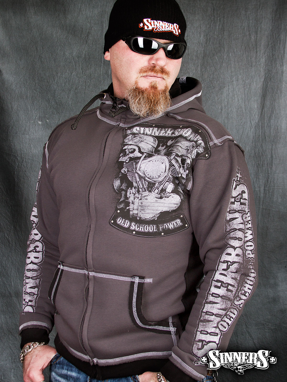 Man's Hoodie "Old School Power"