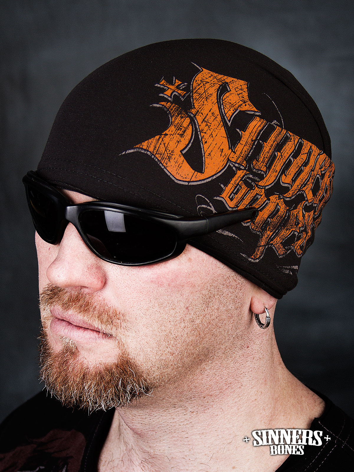 Black Summer Hat "SINNER's BONES"
