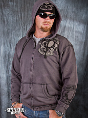 Man's Hoodie "Painted Skulls"