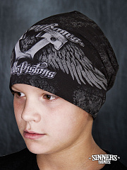 Black Winter Children's Hat "HellsPistons"