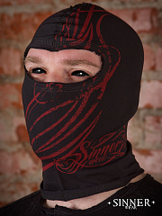 Black Balaclava "Sinners Pattern"