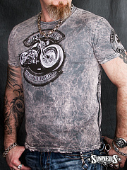 Man's T-Shirt "Rock Hard Ride Free"
