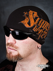 Black Summer Hat "SINNER's BONES"